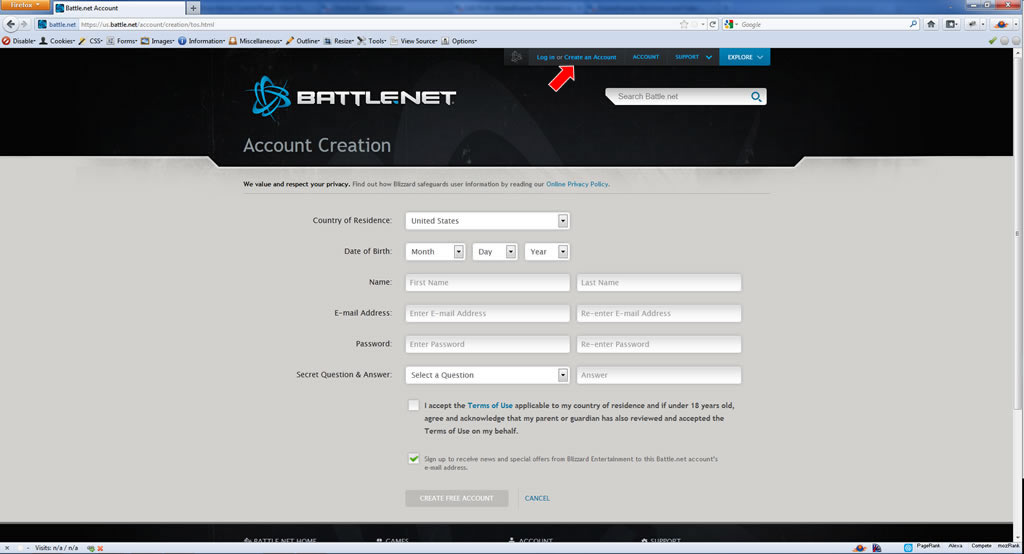 battlenet account