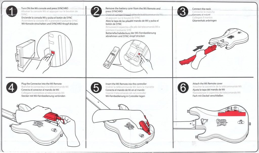 Wii Guitar Hero 5 Guitar Instructions